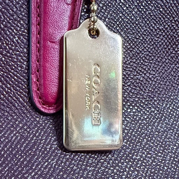 Coach Dark Fuscia Surrey Carryall - Picture 9 of 16